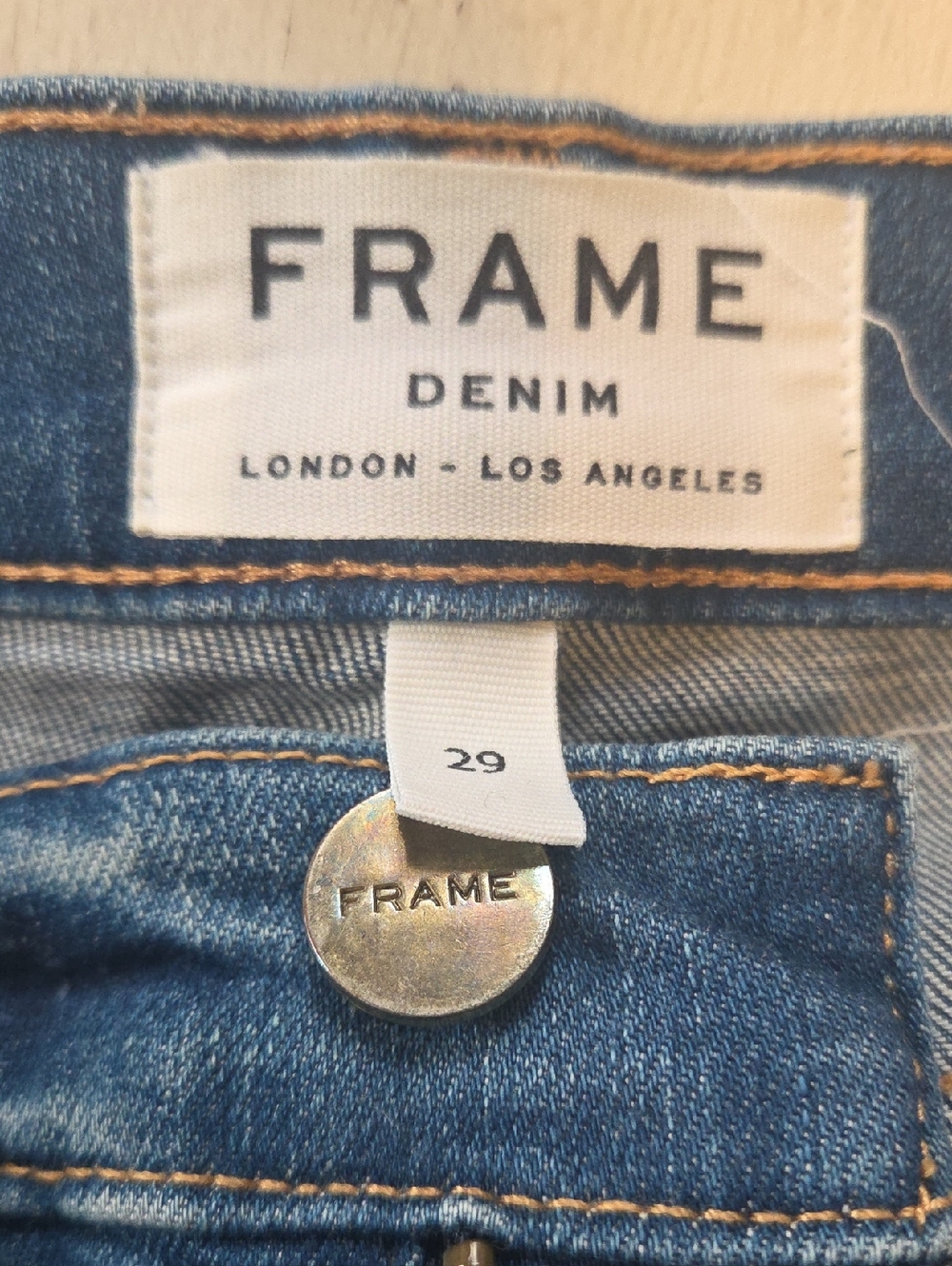 Frame Denim Men's Mid Blue Straight Jeans